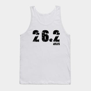 Distressed 26.2 Miles Full Marathon Race Long Distance Runner Tank Top